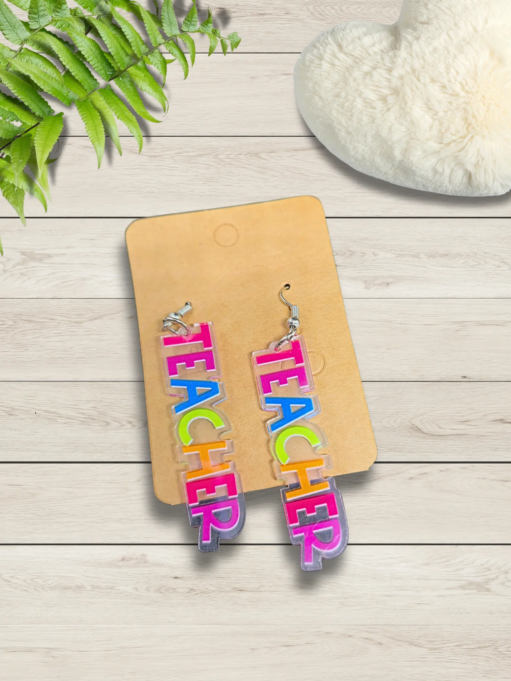 Colorful Teacher Earrings