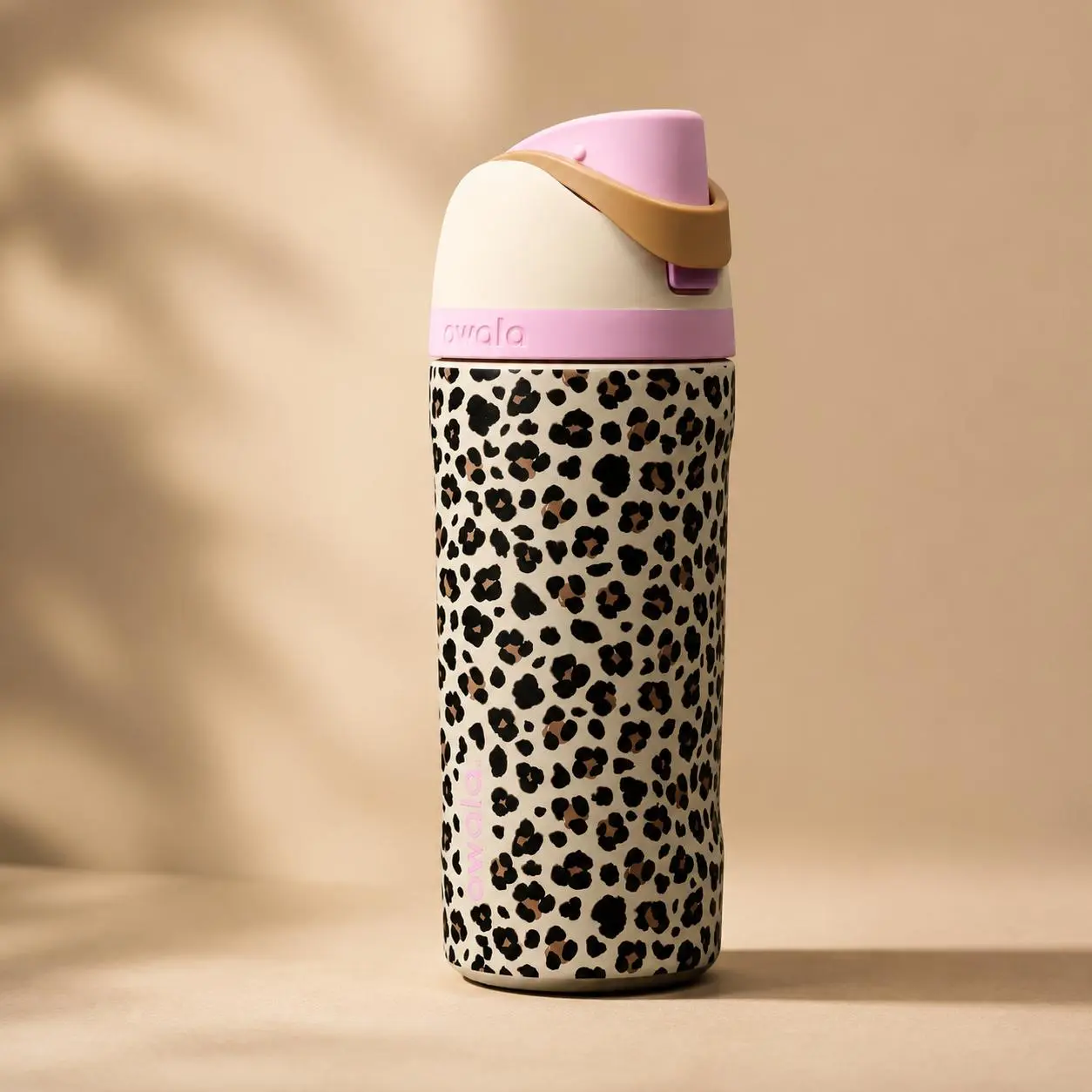 Owala WILD ONE Cat & Jack 16oz FreeSip Water Bottle PINK LEOPARD NEW