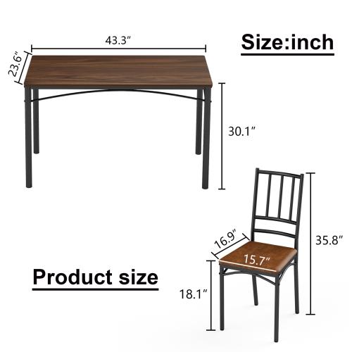 Bellemave Dining Table Set, Bar Table with 4 Dining Benches, Kitchen Table Counter with Chairs, Industrial for Kitchen Breakfast Table, Living Room, Party Room, , 43.3″L x23.6″W x 30.1″H Bellemave Dining Table Set, Bar Table with 4 Dining Benches, Kitchen Table Counter with Chairs, Industrial for Kitchen Breakfast Table, Living Room, Party Room, , 43.3″L x23.6″W x 30.1″H
