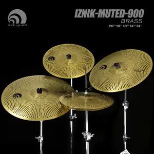 BEATELLO IZNiK-muted-900 BRASS Low Volume Cymbal Set