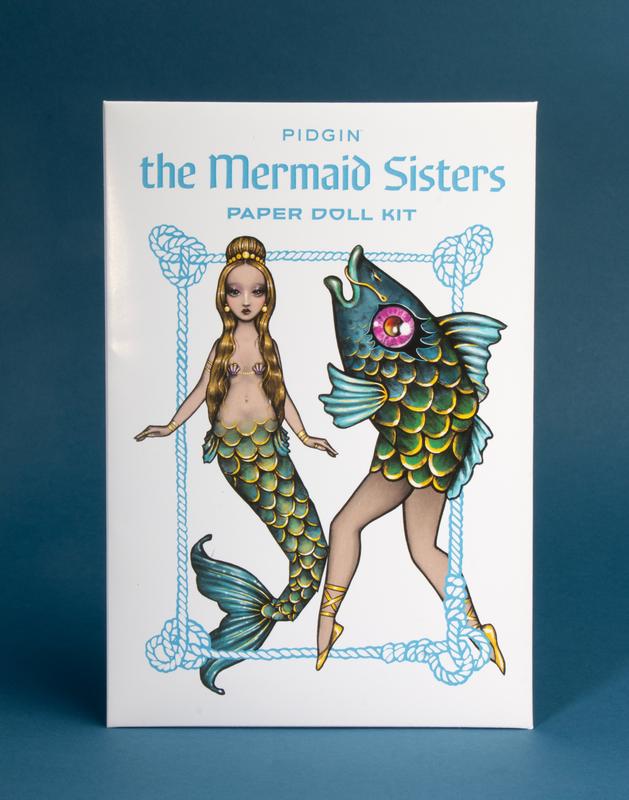 "The Mermaid Sisters" Paper Doll Kit