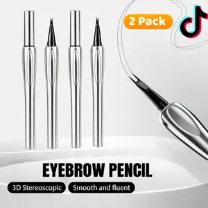 Waterproof  Eyebrow Pencil -  Eye Brown Makeup, Eyebrow Pen with a MicroTWO Tip Applicator Creates  Long-Lasting Natural Looking Brows Effortlessly and Stays on All Day