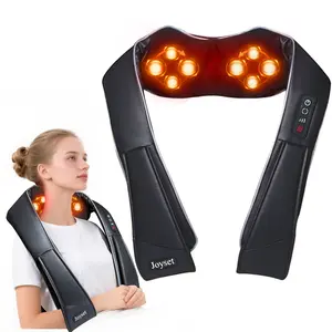 Joyset Neck Massager for Pain Relief with Heat, 4D Deep Kneading Shiatsu Massage for Shoulder & Back,Gifts for Women Men Mom Dad Friend