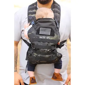 Tactic Military Baby Handsfree Toddler Carrier Sling - Black Camo