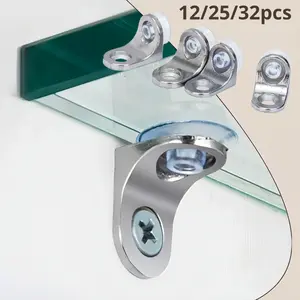 12/25/32pcs bracket suction cup fixed plate bracket, plate bracket installation glass installation hardware accessories