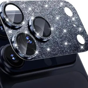 For iPhone 17/17 Pro/17/16/15/14 Pro Max Camera Lens Protector Bling Ultra HD Tempered Glass Shiny Diamond Sparkle 9H Anti-Scratch Easy Install IP17PRO MAX It makes an excellent holiday gift for family and friends.