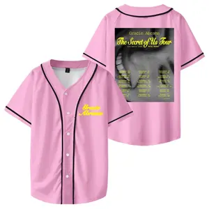Gracie Abrams The Secret Of Us Tour 2024 Merch Baseball Jersey Shirt V-Neck, Gracie Abrams Short Sleeve Baseball, Uniform For Women Men, Baseball Uniform Baseball Jersey, Game Day Outfit Gracie Abrams , Unifor Baseball Team, Softball Game Day Shirt,