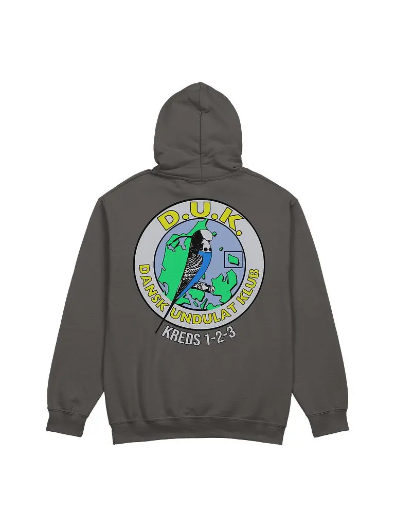 Dansk Undulat Klun Hoodie - Front and Back Print