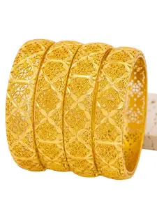 Women's Fashion Solid Open Bracelets, Elegant Middle Eastern Style Jewelry, Copper Alloy, All Seasons Wear, Perfect Gift for Teachers Day