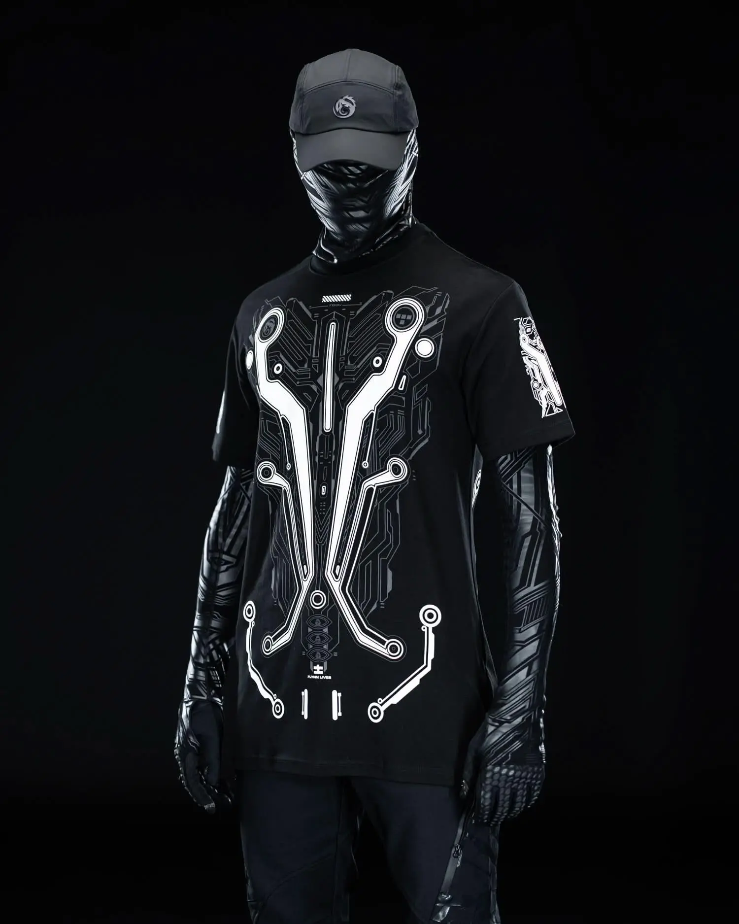 TRON White ( UV + GLOW Blue )