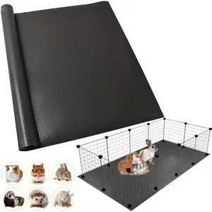 1PC EVA Non-Slip Washable Hamster Bedding Cage Mat Reusable Easy-Cut Multi-Size Small Animals Bed & Playpen Mat Cage Liner Small Pet Mat Cage Accessories Reptile Carpet Liner, Suitable for Rabbits,Guinea Pigs, Hamster, Lizards, Turtles