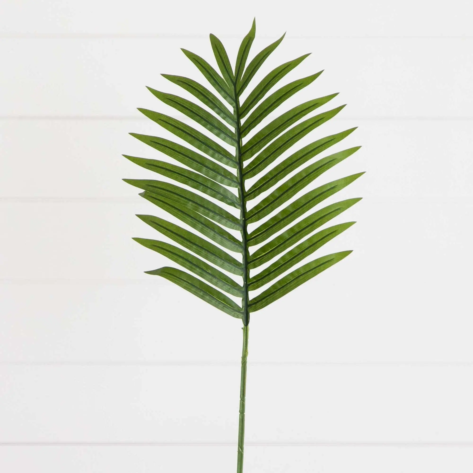 33in Fully Wired Bendable Tropical Artificial Palm Frond Stems - Set of 3, Casual Home Decor Plants, Floral Decor for Displays