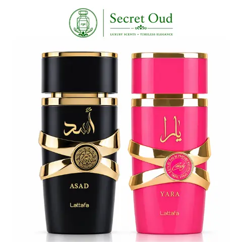 Yara Candy + Asad --- 2 piece bundle by Lattafa