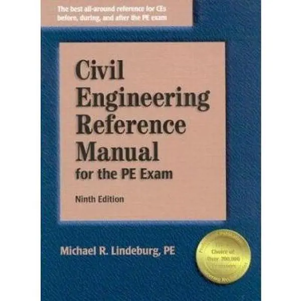 USED-Civil Engineering Reference Manual for the PE Exam, Ninth Edition by Michael R. Lindeburg (Hardcover)