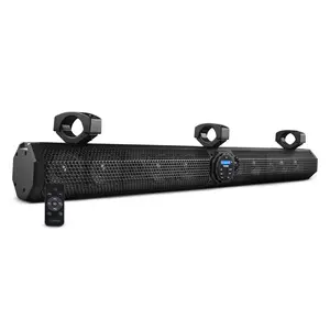 37" Marine Sound Bar Speaker System, 10 Speakers 1200 Watts, Bluetooth® v5.0, Rotating Control Panel