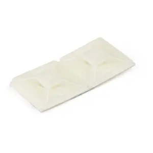 Startech 0.18 in. CB Tie Mounts with Adhesive Tape Wide Ties - Pack of 100