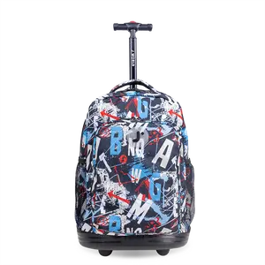 Sunny Rolling Backpack (17 Inch) in Graffiti