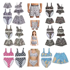 POP in Style & Comfort Must-Have Camo Swimsuit for Women Bikini Set Beachwear Fit Men's Swim Trunks Swimwear