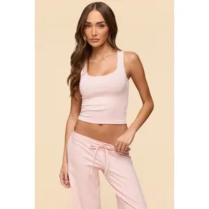 Linda Ribbed Scoop Neck Tank Top