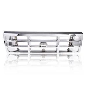 Fit For 1992-1996 Ford F150 F250 F350 Bronco Front Bumper Grille Grill Chrome