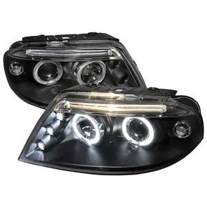 2001-2005 Passat Dual Halo Projector Headlights (Matte Black Housing/Clear Lens) 2001-2005 Passat Dual Halo Projector Headlights (Matte Black Housing/Clear Lens)