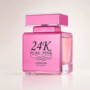 24K Pretty Pink Perfume for Women, 100mL | Sweet Peach, Apple & Orange Blossom Fruity Perfume