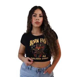 Born Fast Crop Tee