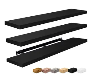Sorbus Floating Shelves for Wall, 55" Extra Long Shelves, 3 Pc