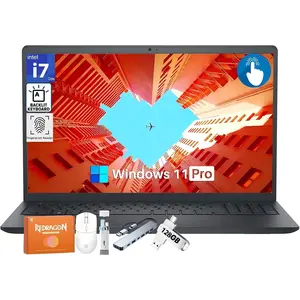 Dell 15.6” FHD Touchscreen Laptop Computer, Intel 10-Core i7-1355U Up to 5 GHz, 32 GB RAM, 1 TB SSD, Backlit Keyboard, Fingerprint Reader, Wi-Fi 6, Webcam, Windows 11 Pro, for Business Student Home