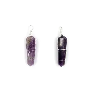 Amethyst Wire Wrapped Pendant