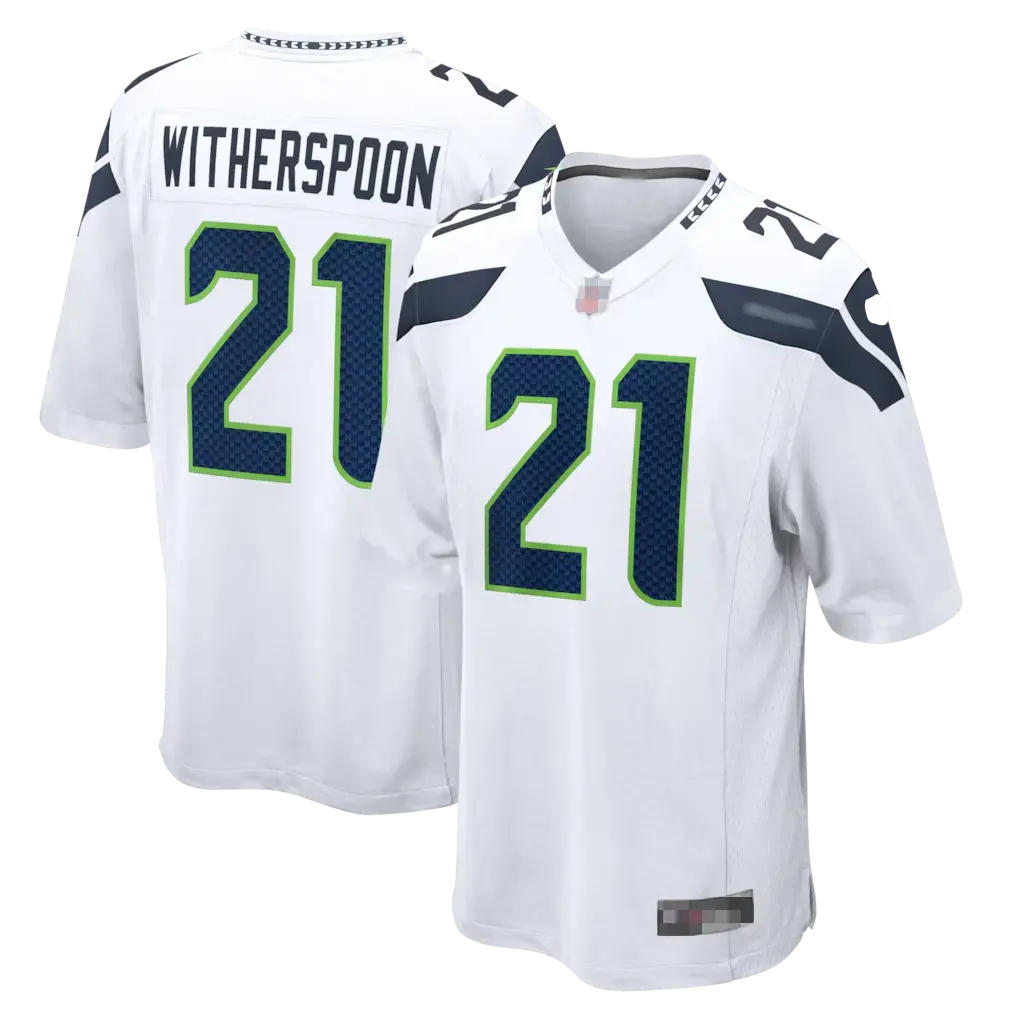 Seattle Witherspoon #21 Football Jersey, Premium Printed Fan Edition Shirt, Lightweight Breathable Game Day Sportswear, Personalized Custom Name & Number Available
