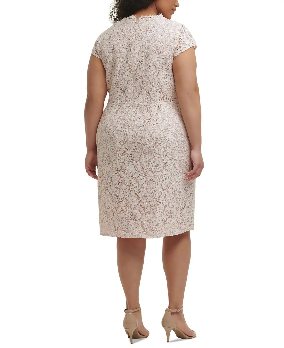 Vince Camuto Women's Plus Size Ivory Ruffle-Trim Lace Dress - TikTok Shop Vince Camuto Women's Plus Size Ivory Ruffle-Trim Lace Dress - TikTok Shop