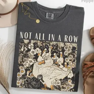 Comfort Colors Ducks Not in A Row Shirt, Funny Vintage Retro Animal Shirt, Homesteading Mama Duck Graphic Tee, Comfort Colors Graphic Tee, Casual Outfit, Vintage Wash Shirt, Oversized Women’s Outfit, Apr14