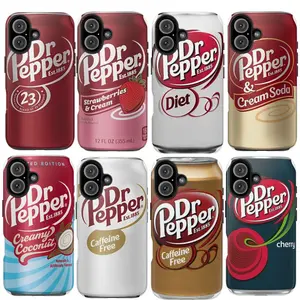 Dr Pepper Can Phone Cases, Dr Pepper Strawberries and Cream, Coconut, Diet, Soda, Cherry