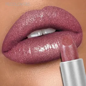 Pearlescent, Sparkle, Lipstick For Women, Shimmer Lipstick, Lipstick Waterproof Long, Lipstick Long Lasting, Colorfast, Long Lasting Glossy, Portable Travel Makeup