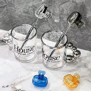 Toothbrush Head Protector Case, Easy Open Close Design, Portable Plastic Material, Home and Travel Use, Hygienic Bathroom Office Accessory