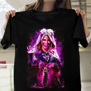 Alexa Bliss Black T-Shirt – WWE Women’s Wrestling Graphic Tee, Unisex Casual Fanwear