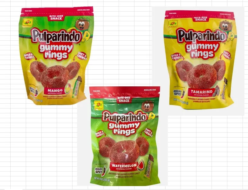 DE LA ROSA PULPARINDO GUMMY RINGS Spicy Bold Tangy Snack Mexican Gummy Rings with Unique Spicy and Tangy Flavor Perfect for Spicy Snack Lovers