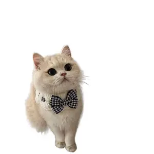 Cat Small and Medium Summer Cute Ragdoll Kitten Milk Cat Bib Bowknot Pet Scarf Necklace Collar