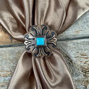 Copper Fleur-de-lis Scarf Ring/Slide