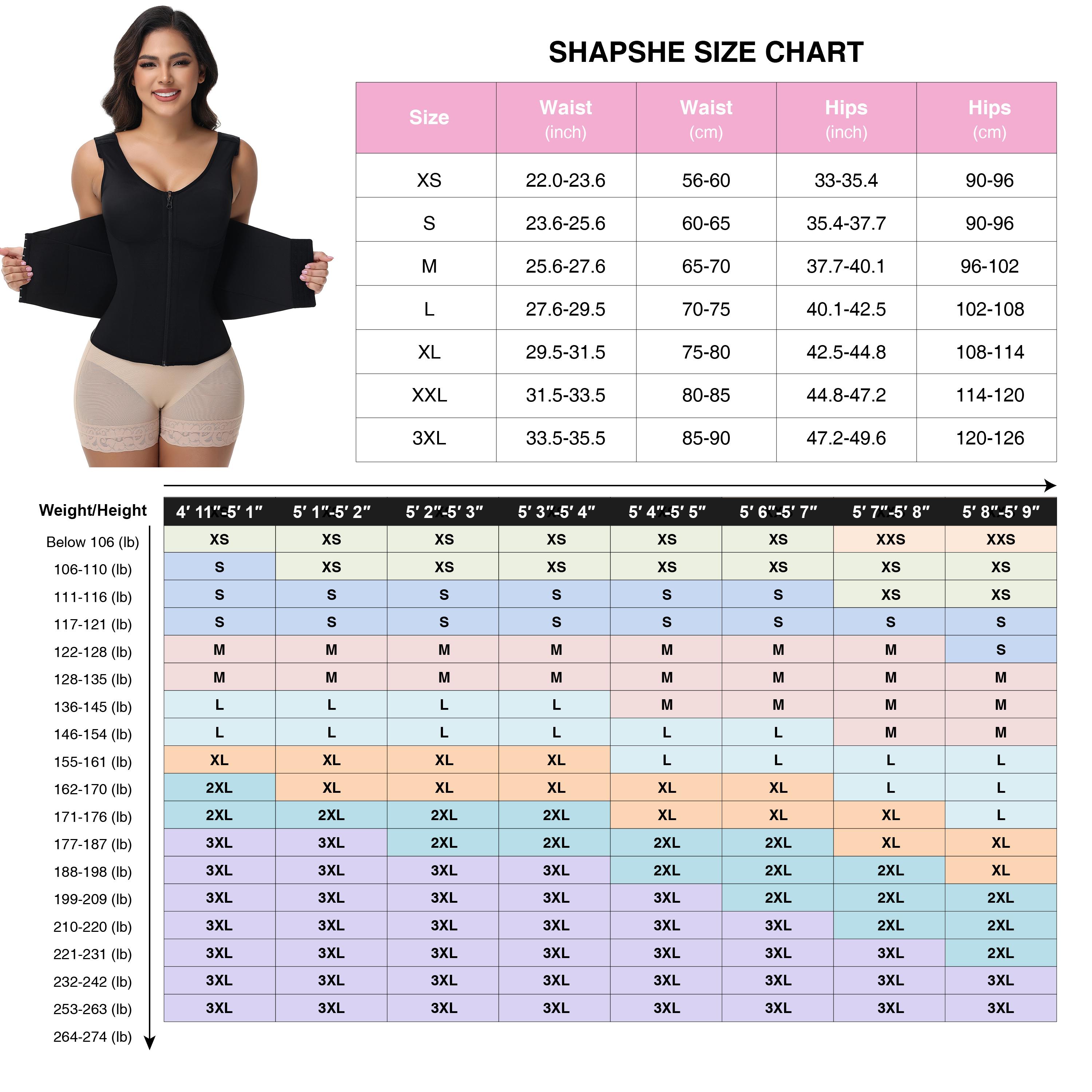 SHAPSHE Waist Shapewear for Women Corset Shapewear Tummy Control with Bra
