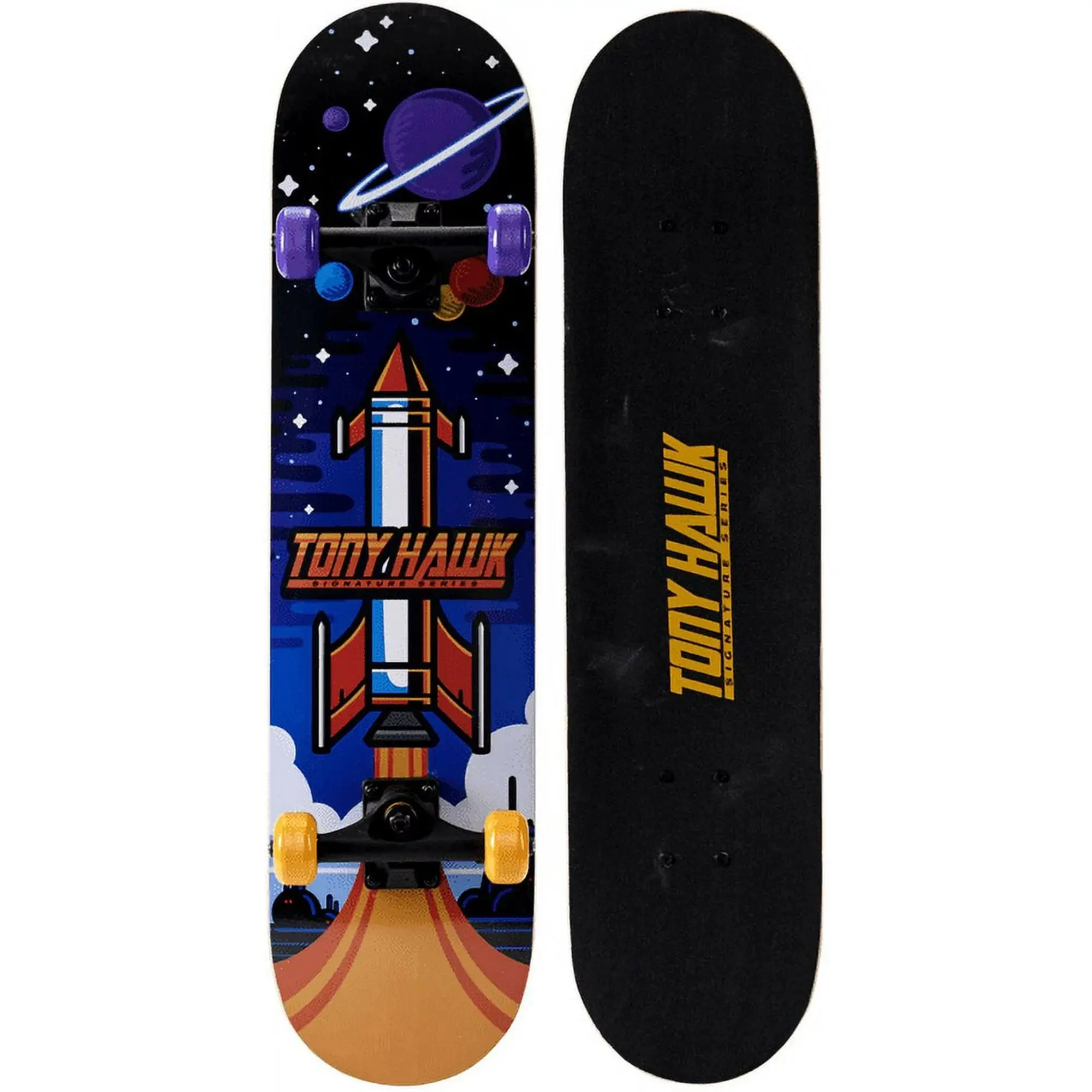 Tony Hawk Signature Series Limited Edition Space Rocket Skateboard 31" - 9 ply - Maple - Complete Setup