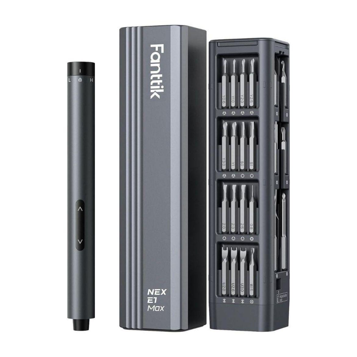 【DealsForYouDays】Fanttik E1 MAX 3.7V Mini Electric Screwdriver 50-in-1 Magnetic Bits 5/32''Hex Magnetic Storage, Repair Tool Set for Phone Camera Laptop 3D printer - Hardware Cordless SummerWins, Men's Stuff, Tech Gadgets