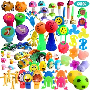 64 Pcs Party Favors for Kids,  Small Toys Prizes Bulk, Easter Basket Goodie Bag Stuffers, Pinata Egg Fillers, Treasure Box Toys for Classroom, Prize Box Birthday Gift Bag Student Rewards