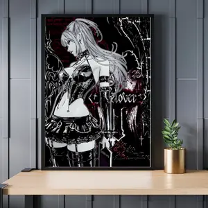 Misa Amane Gothic Death Note Rolled Poster | Anime Wall Art