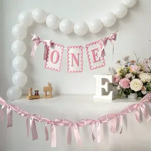 Birthday Bow Pull Flag Set, Party Decorations Banners, Scene Atmosphere Decoration, Perfect for Birthday Party Decorations, Ritualistic Scene Decoration