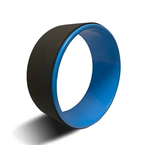 Body Sport Yoga Wheel, Blue, 5 in. x 12.6 in. – Yoga Fitness Equipment-