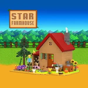 Boxed Farmhouse Small Pieces Educational Building Blocks Toy Set, Fun Puzzle Game for Kids, Ideal Gift for Boys & Girls