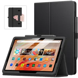 Case Fits All-New Amazon Kindle Fire HD 10 & 10 Plus Tablet (13th/11th Generation, 2023/2021 Release) 10.1" - Slim Folding Stand Cover with Auto Wake/Sleep, Black
