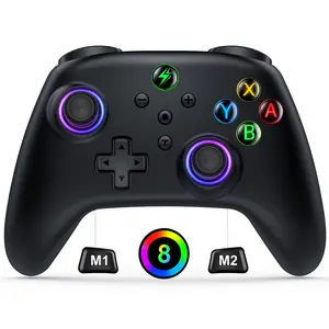 Wireless Switch Controller for Switch Controller/Lite/OLED, LED Wired PC Game Joysticks - Wireless iOS/Android Remote, RGB Game Accessories Gamepad & Standard Controller